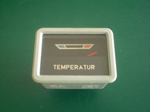 Temperaturanzeige eckig elektrisch 12V für Wartburg 353 1.Serie mit Bandtachometer   -   3970246080