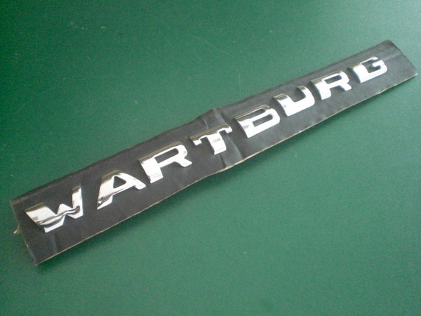 Buchstabensatz WARTBURG Chrom für die Motorhaube beim Wartburg 311 / 312 / 313     -   3110541840