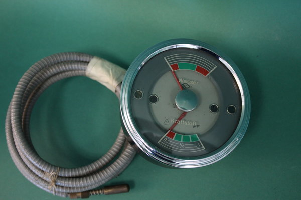 Fernthermometer / Kombigerät seltene 12V Ausführung  mit Silberpunkt und Fühlerleitung   - 100020366