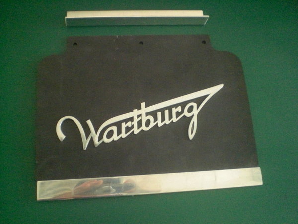 Schmutzfänger Satz 2 Stück WARTBURG Schriftzug Alu Montagewinkeln Wartburg 311 - 125010731