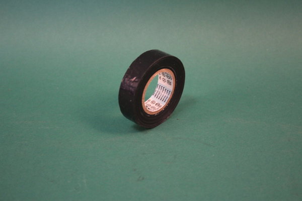 Isolierband Rolle schwarz aus PVC 15 mm breit Rollenlänge: 10 m - 50272010