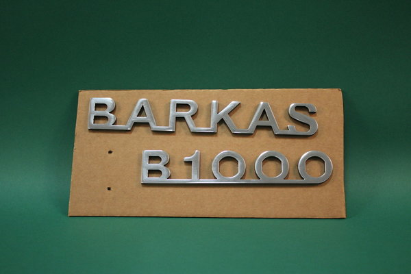 Schriftzug "Barkas B1000" aus Alugus Hochglanzpoliert für den Barkas B1000   *  0407327012