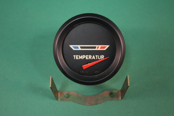 Fernthermometer / Temperaturanzeige rund elektrisch mit schwarzem Ring für W 353 / M25  - 3530240099