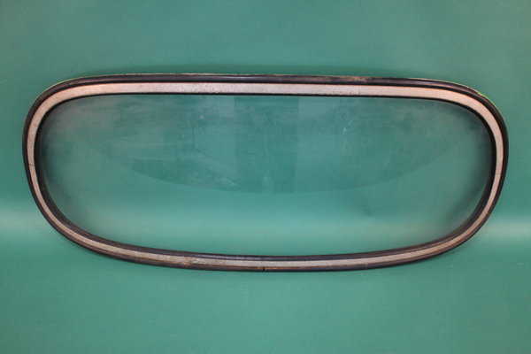 Heckscheibe / Rückwandglasscheibe komplett mit Alu-Rahmen und Gummi für den IFA F9 - 3091465055-g