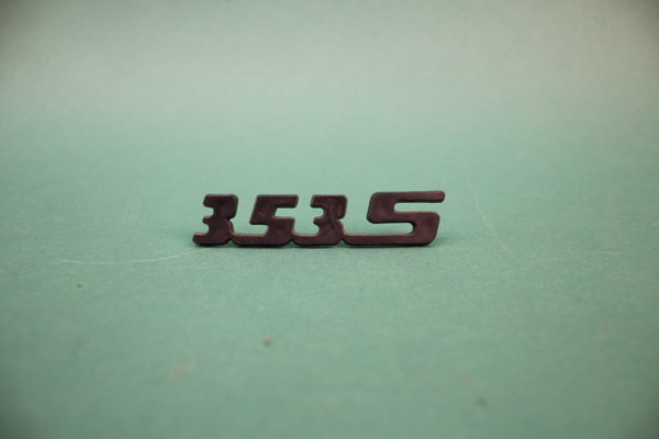 Schriftzug "353S" in schwarz aus Plaste für den Wartburg 353