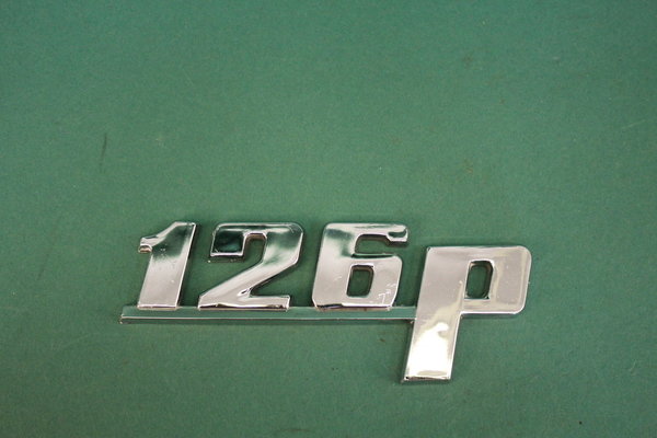 Schriftzug "126 P" aus Plaste für den Polski Fiat 126 P - 4172063