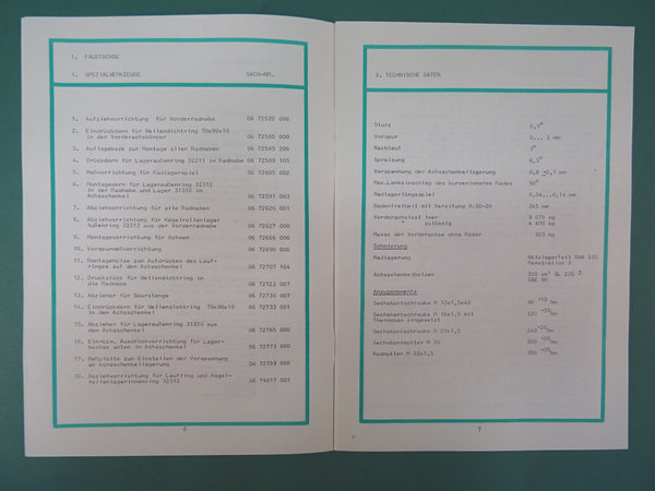 Reparaturanleitung Handbuch LKW IFA L60 1218 4x2 Faustachse Getriebe WF 66 K1 S8 - 1210811119
