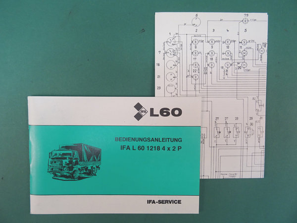 Bedienungsanleitung Handbuch LKW IFA L60 1218 4x2 P inkl. Schaltplan 1989 - 1210811120