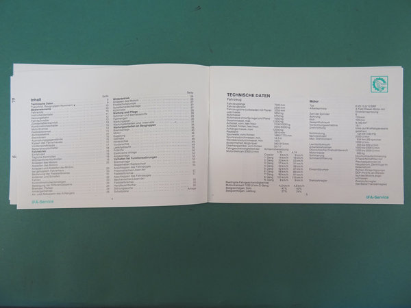 Bedienungsanleitung Handbuch LKW IFA L60 1218 4x2 P inkl. Schaltplan 1989 - 1210811120